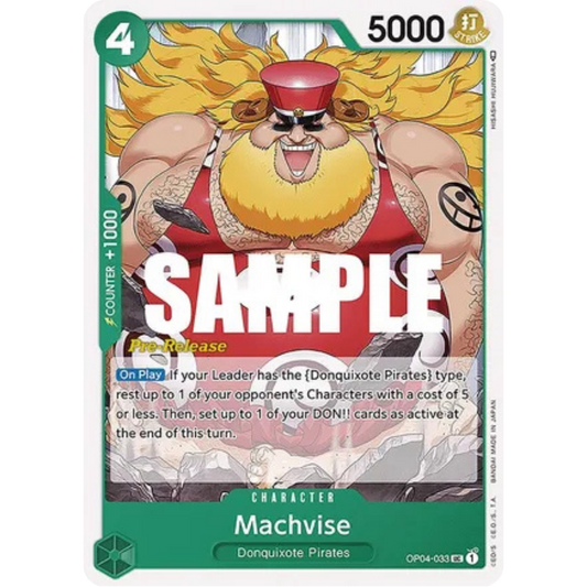 Machvise (OP04-033) - Kingdoms of Intrigue Pre-Release Cards