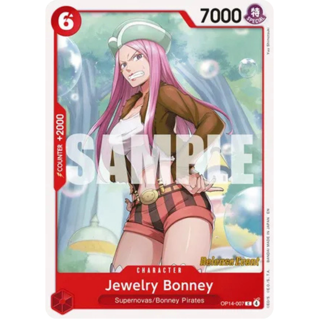 Jewelry Bonney (OP14-007) - The Azure Sea's Seven Release Event Cards