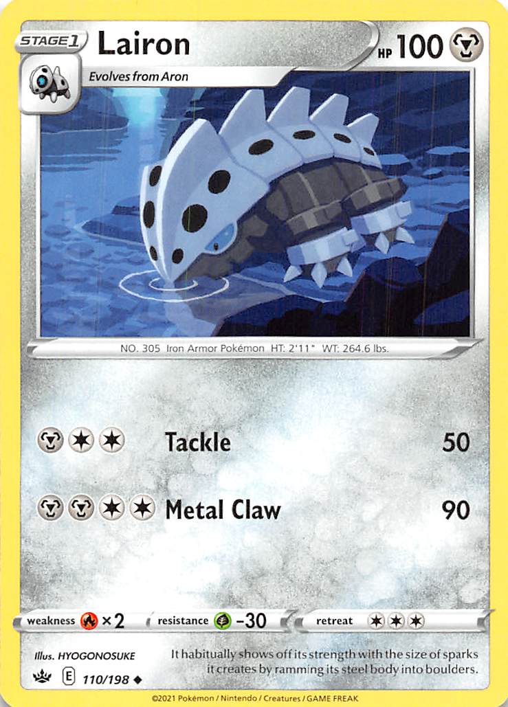 Lairon 110  SWSH06 Chilling Reign - Uncommon