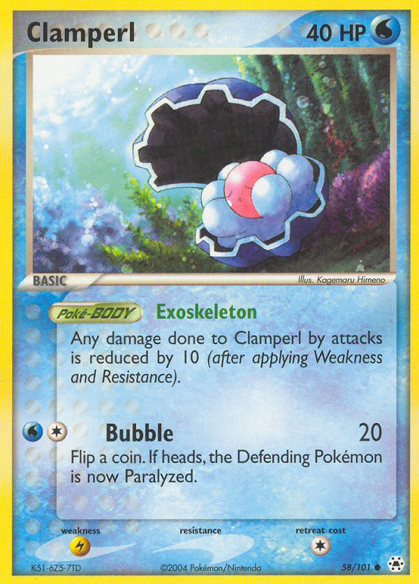 Clamperl 058/101  Hidden Legends - Common