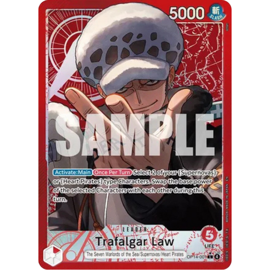 Trafalgar Law (Alternate Art) (OP14-001) - The Azure Sea's Seven Foil