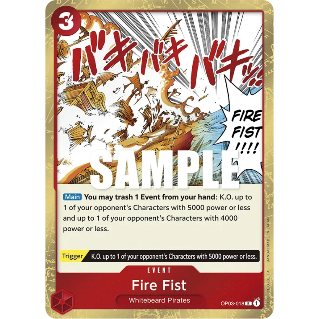 Fire Fist (OP03-018) - Pillars of Strength Foil