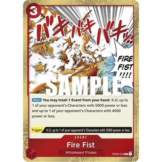 Fire Fist (OP03-018) - Pillars of Strength Foil