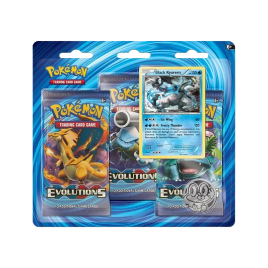 XY - Evolutions 3 Pack Blister [Black Kyurem]