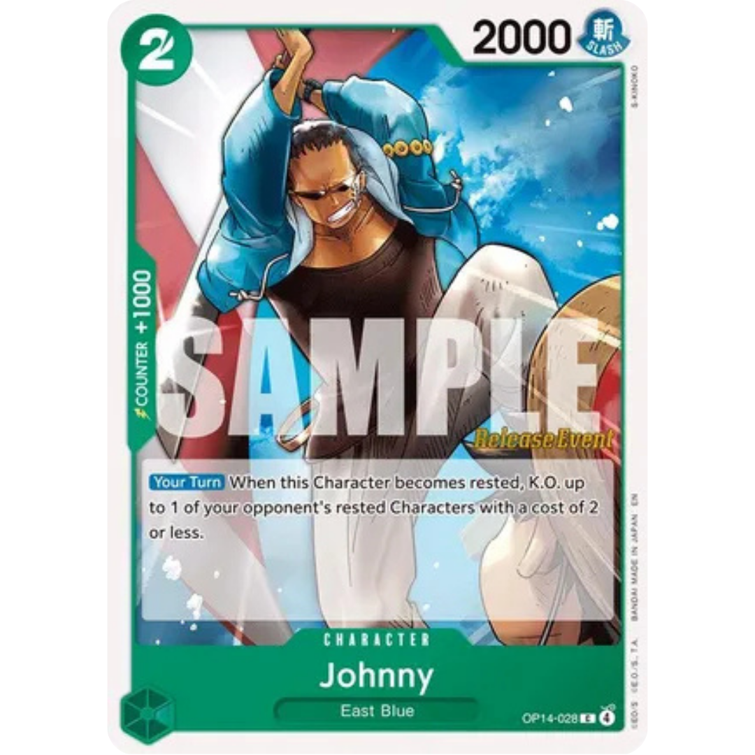 Johnny (OP14-028) - The Azure Sea's Seven Release Event Cards
