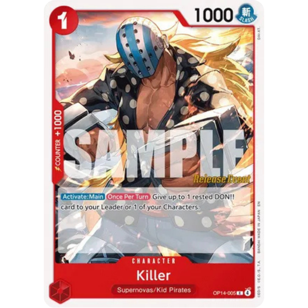 Killer (OP14-005) - The Azure Sea's Seven Release Event Cards