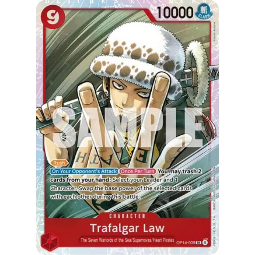 Trafalgar Law - OP14-009 (OP14-009) - The Azure Sea's Seven Foil