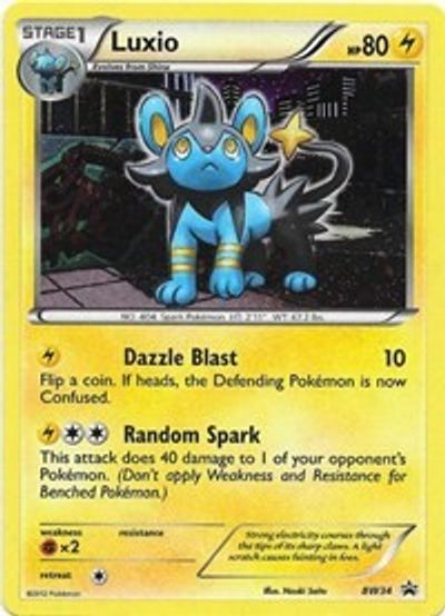 Luxio - BW34 (Cosmos Holo)  - Holofoil Black and White Promos - Holo Rare