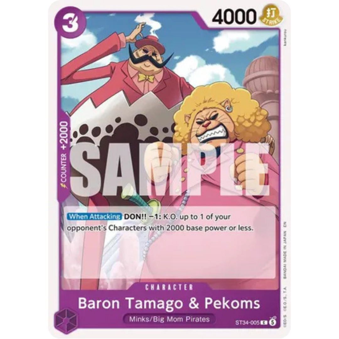 Baron Tamago & Pekoms (ST34-005) - Starter Deck 34: PURPLE Charlotte Katakuri