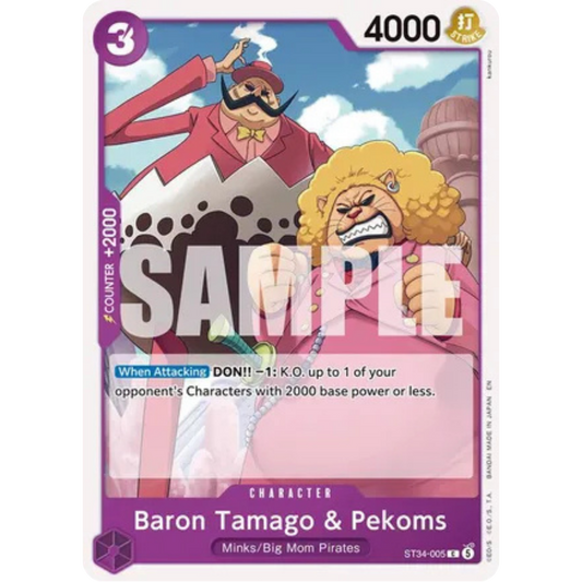 Baron Tamago & Pekoms (ST34-005) - Starter Deck 34: PURPLE Charlotte Katakuri