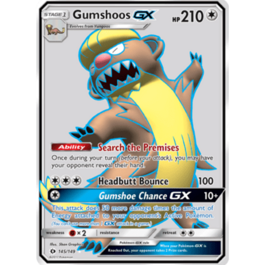 Gumshoos GX (145/149) [Sun & Moon: Base Set]