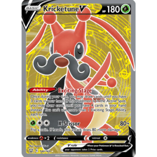 Kricketune V (142/163) [Sword & Shield: Battle Styles]