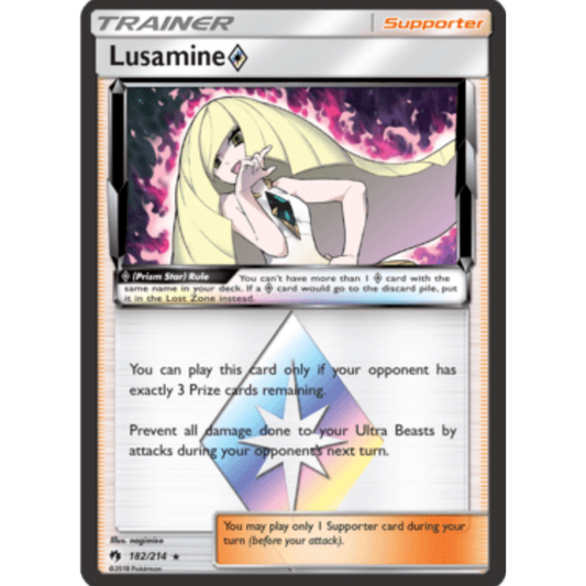 Lusamine (182/214) (Prism Star) [Sun & Moon: Lost Thunder]