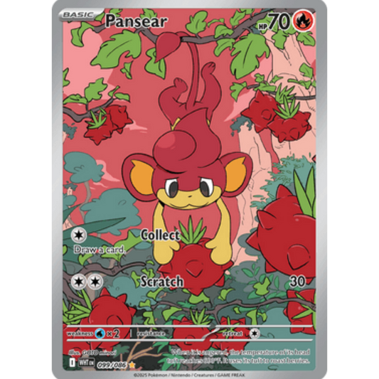 Pansear 099/086  - Holofoil SV White Flare - Illustration Rare