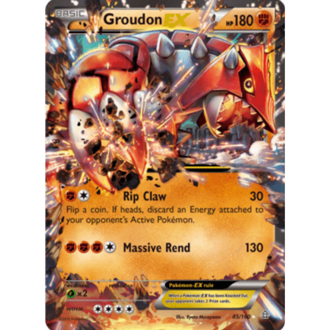 Groudon EX 085  - Holofoil XY  Primal Clash - Ultra Rare