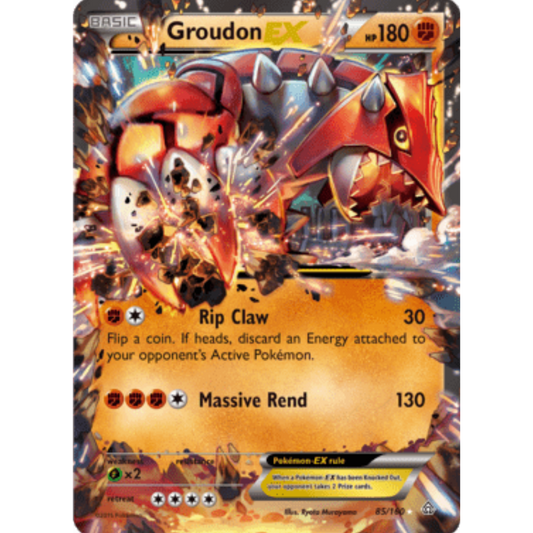 Groudon EX 085/160  - Holofoil XY  Primal Clash - Ultra Rare