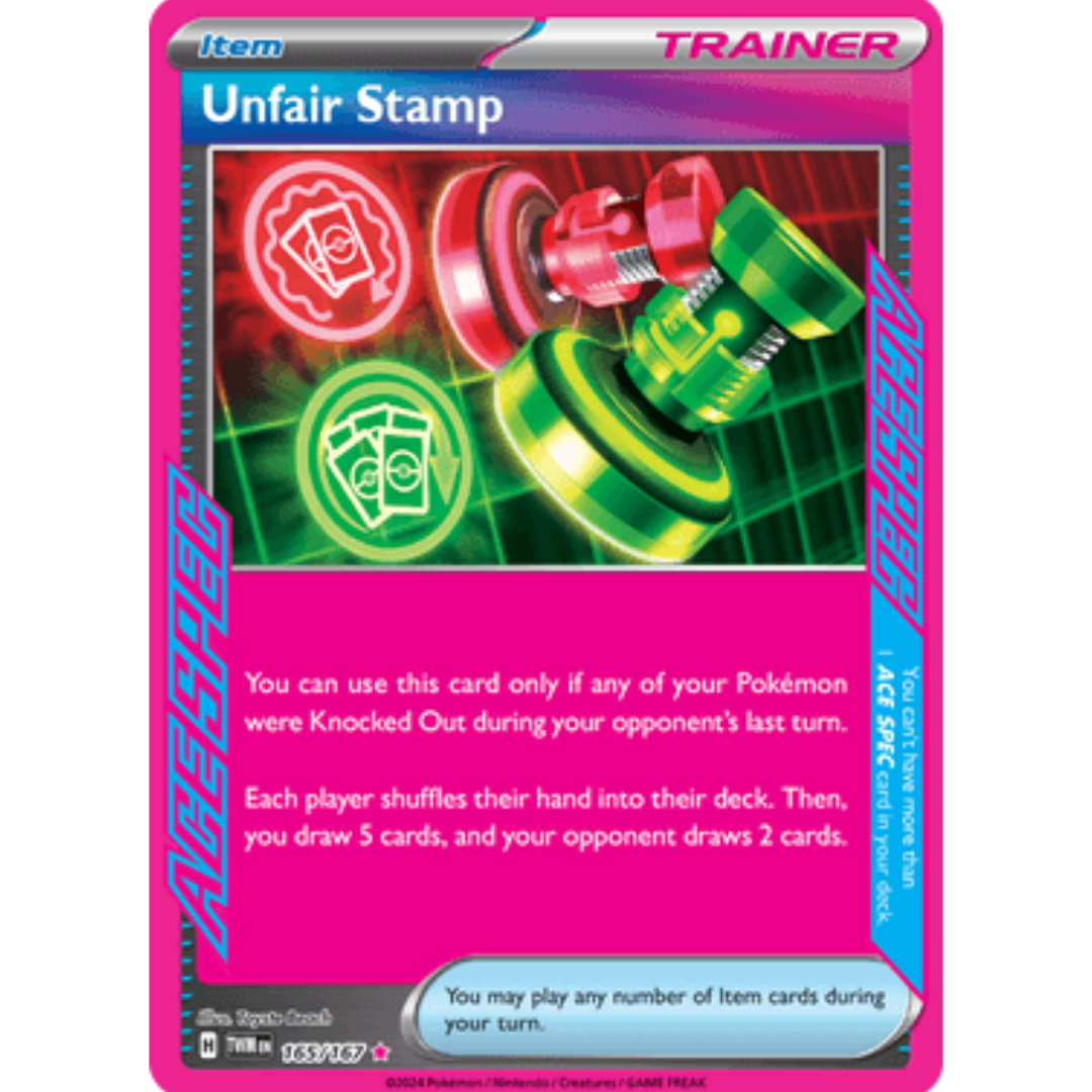 Unfair Stamp (165/167) [Scarlet & Violet: Twilight Masquerade]