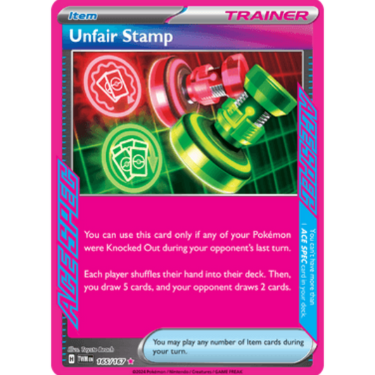 Unfair Stamp (165/167) [Scarlet & Violet: Twilight Masquerade]