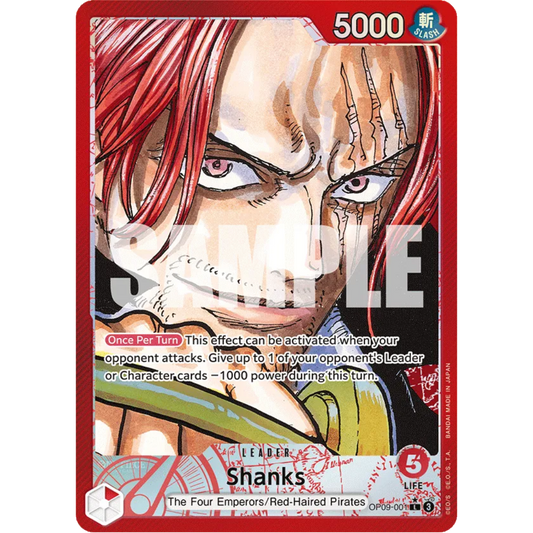 Shanks (001) (Parallel) (OP09-001) - Emperors in the New World Foil