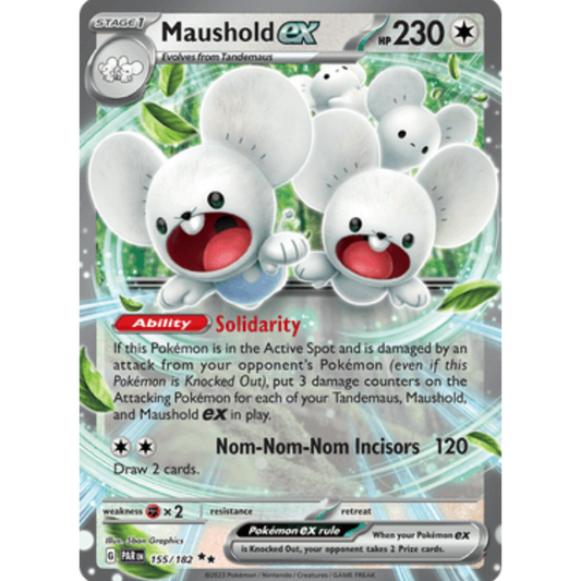 Maushold ex 155/182  - Holofoil SV04 Paradox Rift - Double Rare