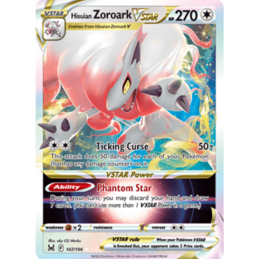 Hisuian Zoroark VSTAR (147/196) [Sword & Shield: Lost Origin]