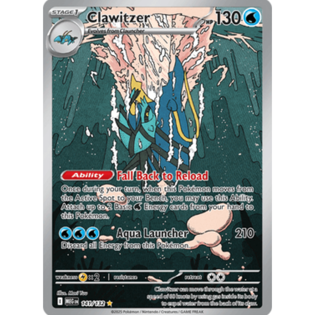 Clawitzer 141/132  - Holofoil ME01 Mega Evolution - Illustration Rare