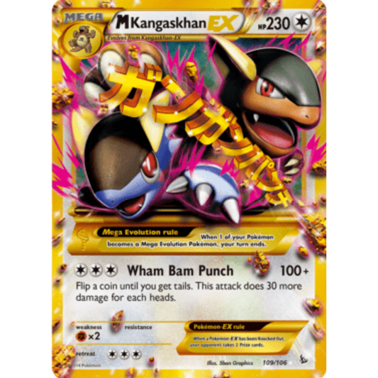 M Kangaskhan EX (109 Secret Rare) 109  - Holofoil XY  Flashfire - Secret Rare