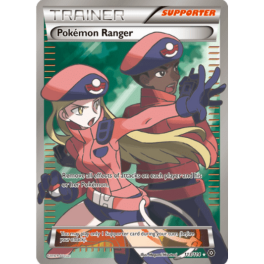 Pokemon Ranger (Full Art) 113/114  - Holofoil XY  Steam Siege - Ultra Rare