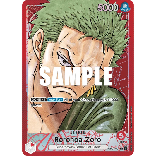Roronoa Zoro (001) (Parallel) (OP01-001) - Romance Dawn Foil