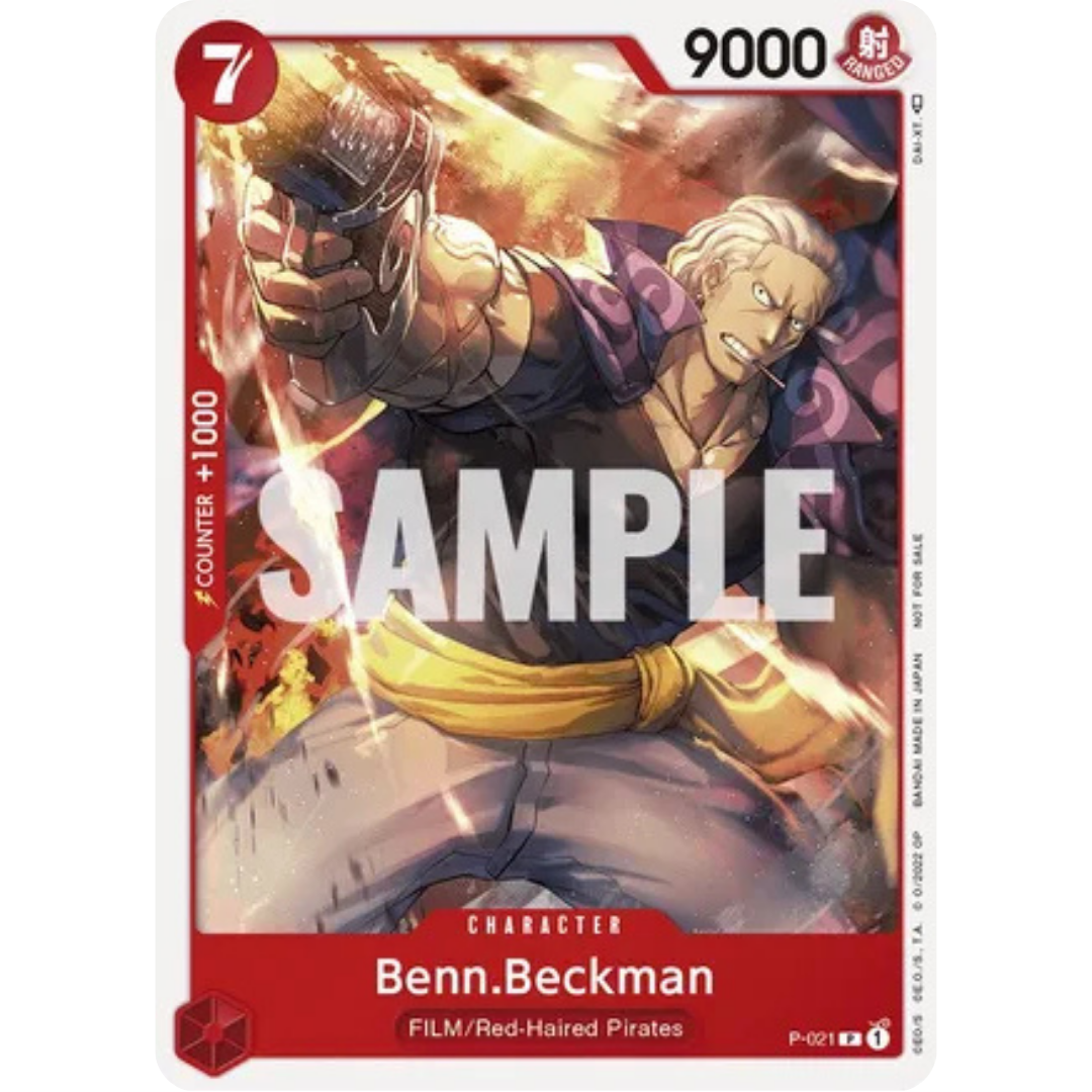 Benn.Beckman (One Piece Film Red) (P-021) - One Piece Promotion Cards