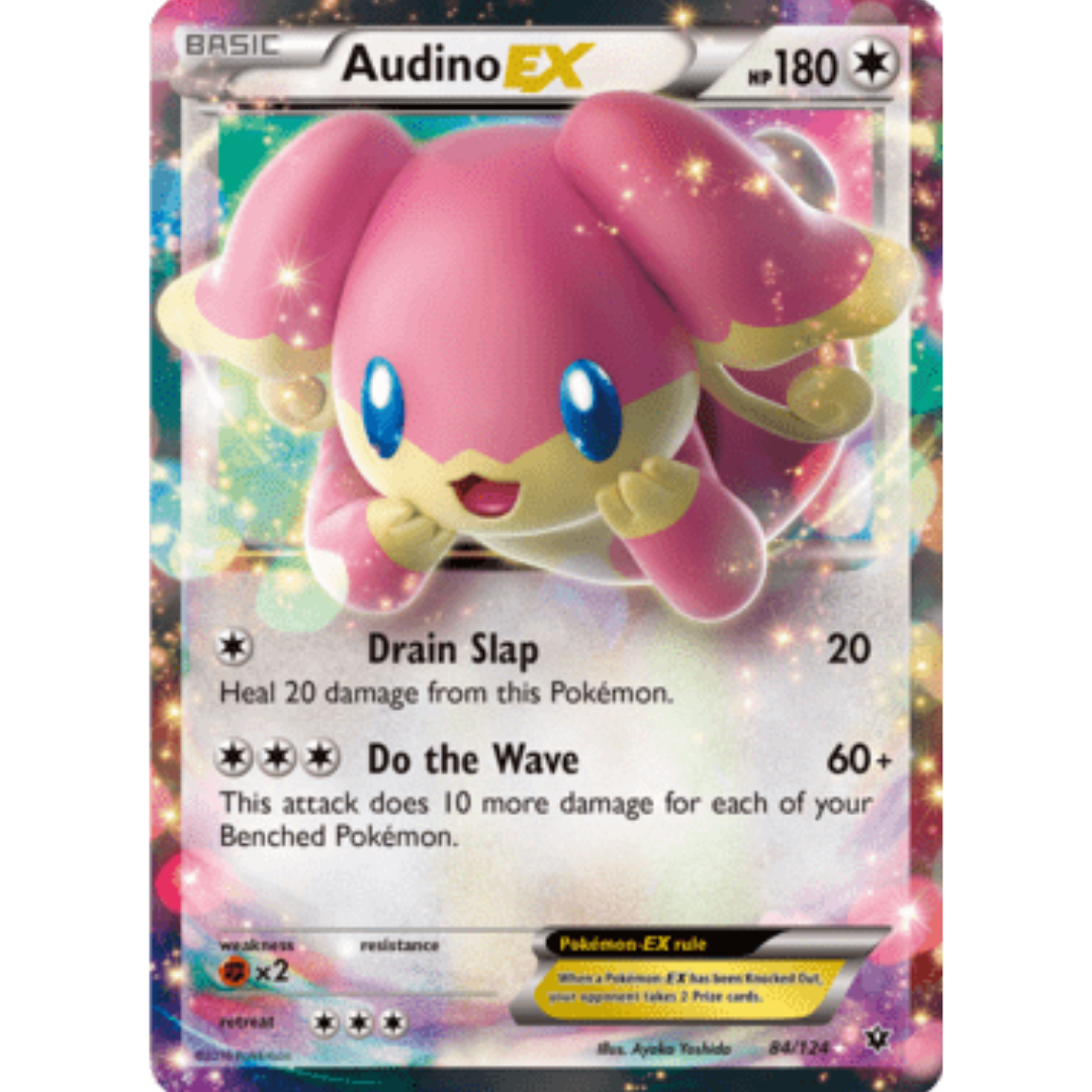 Audino EX 084/124  - Holofoil XY  Fates Collide - Ultra Rare