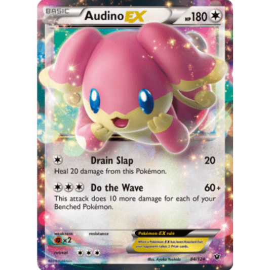 Audino EX 084/124  - Holofoil XY  Fates Collide - Ultra Rare