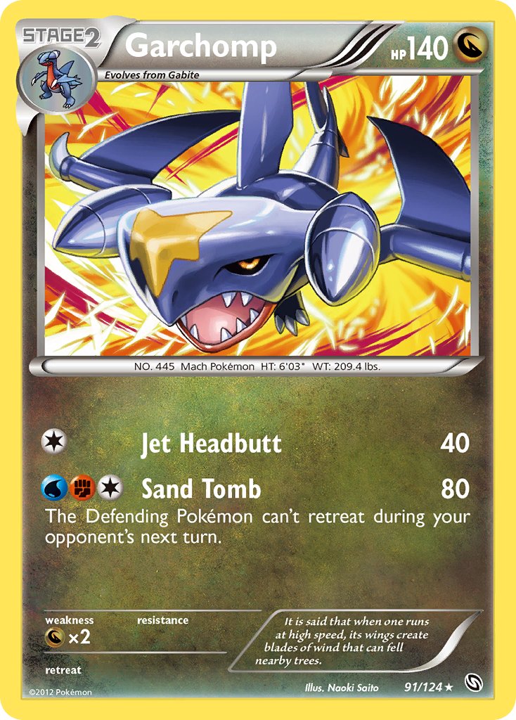 Garchomp - 91/124 (Cosmos Holo)/124  - Holofoil Blister Exclusives - Promo