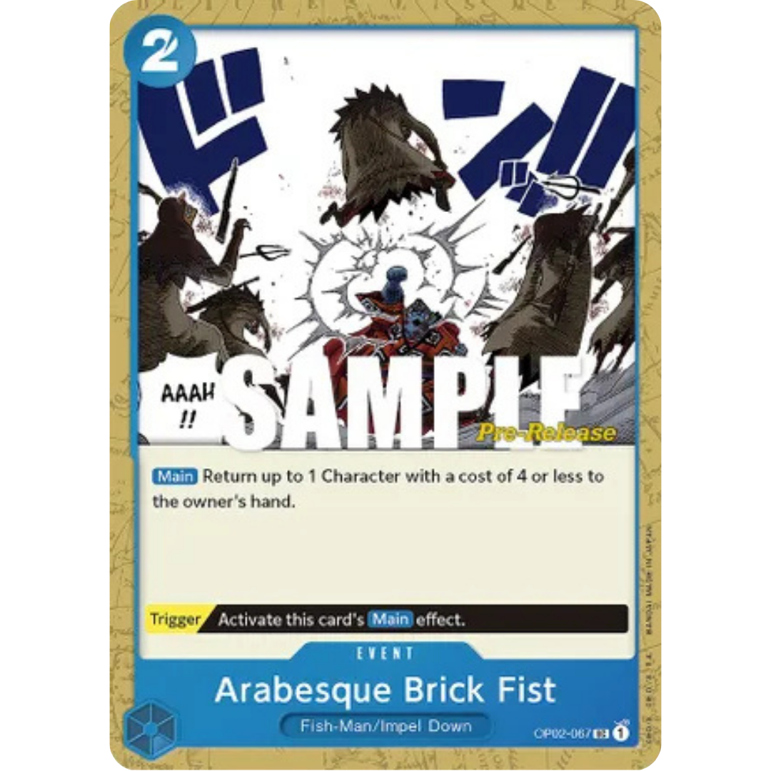 Arabesque Brick Fist (OP02-067) - Paramount War Pre-Release Cards
