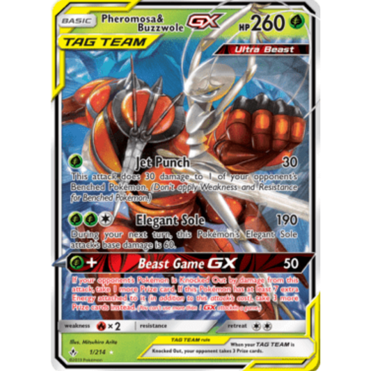 Pheromosa & Buzzwole GX (1/214) [Sun & Moon: Unbroken Bonds]