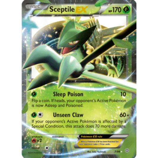 Sceptile EX 007/98  - Holofoil XY  Ancient Origins - Ultra Rare