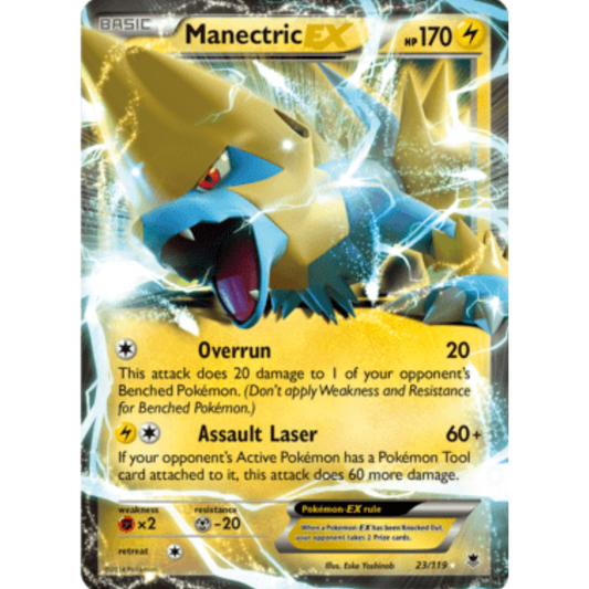 Manectric EX 023/119  - Holofoil XY  Phantom Forces - Ultra Rare