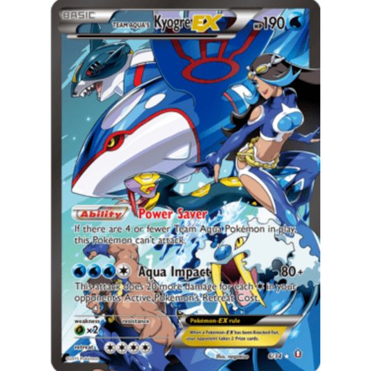 Team Aqua's Kyogre EX 006/34  - Holofoil Double Crisis - Ultra Rare