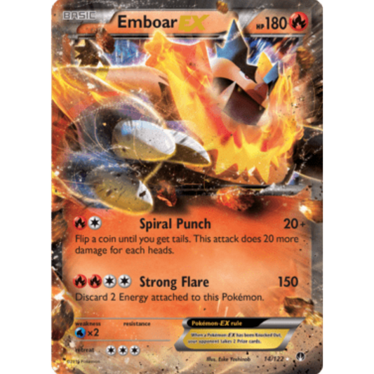 Emboar EX 014/122  - Holofoil XY  BREAKpoint - Ultra Rare