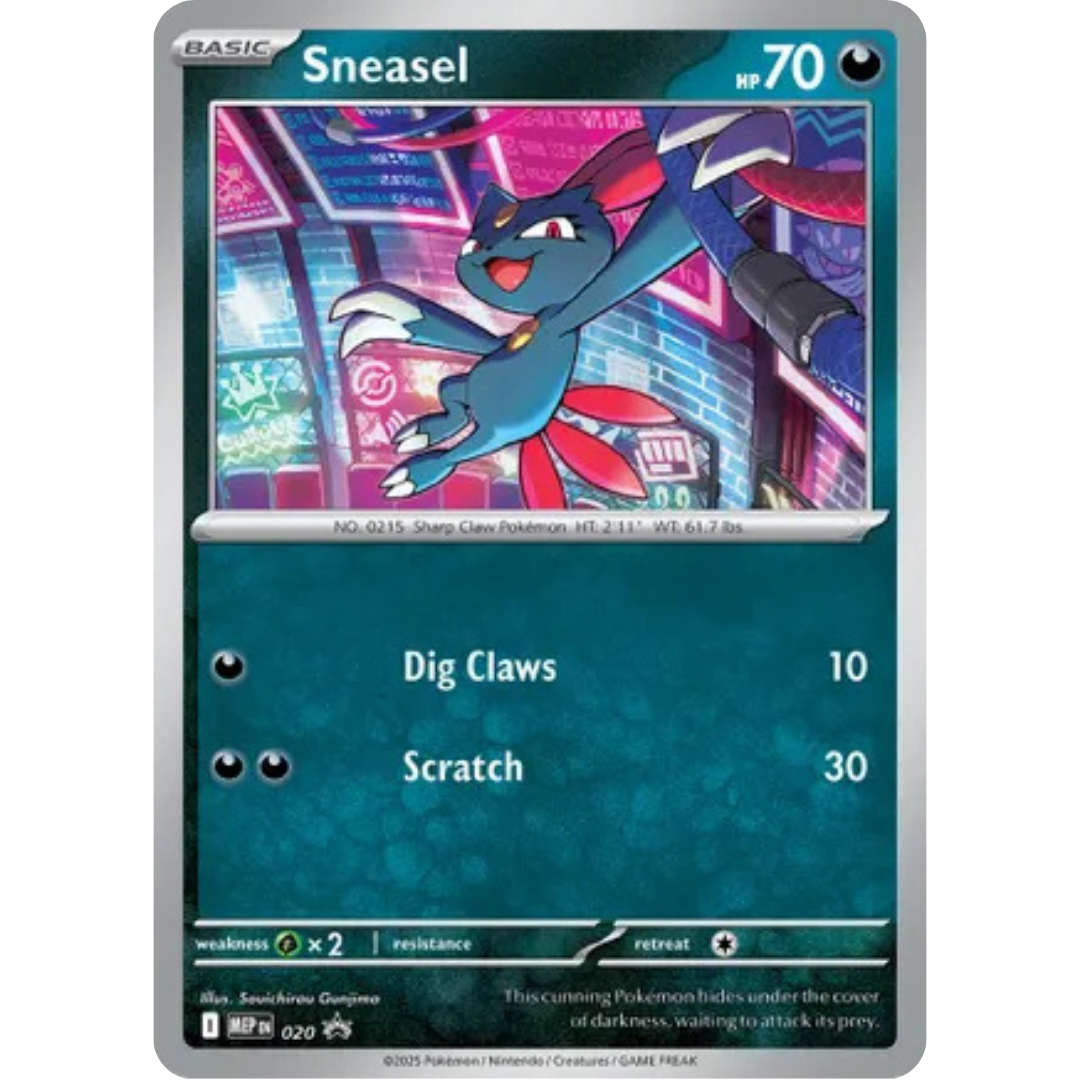 Sneasel (Cosmos Holo) 020  - Holofoil ME Mega Evolution Promo - Promo