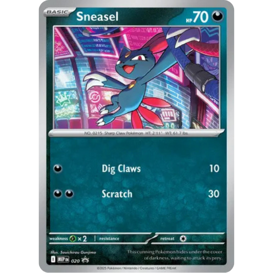 Sneasel (Cosmos Holo) 020  - Holofoil ME Mega Evolution Promo - Promo