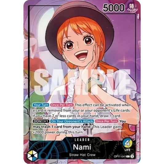 Nami (Whole Cake Island Arc) (OP11-041) - One Piece Promotion Cards Foil