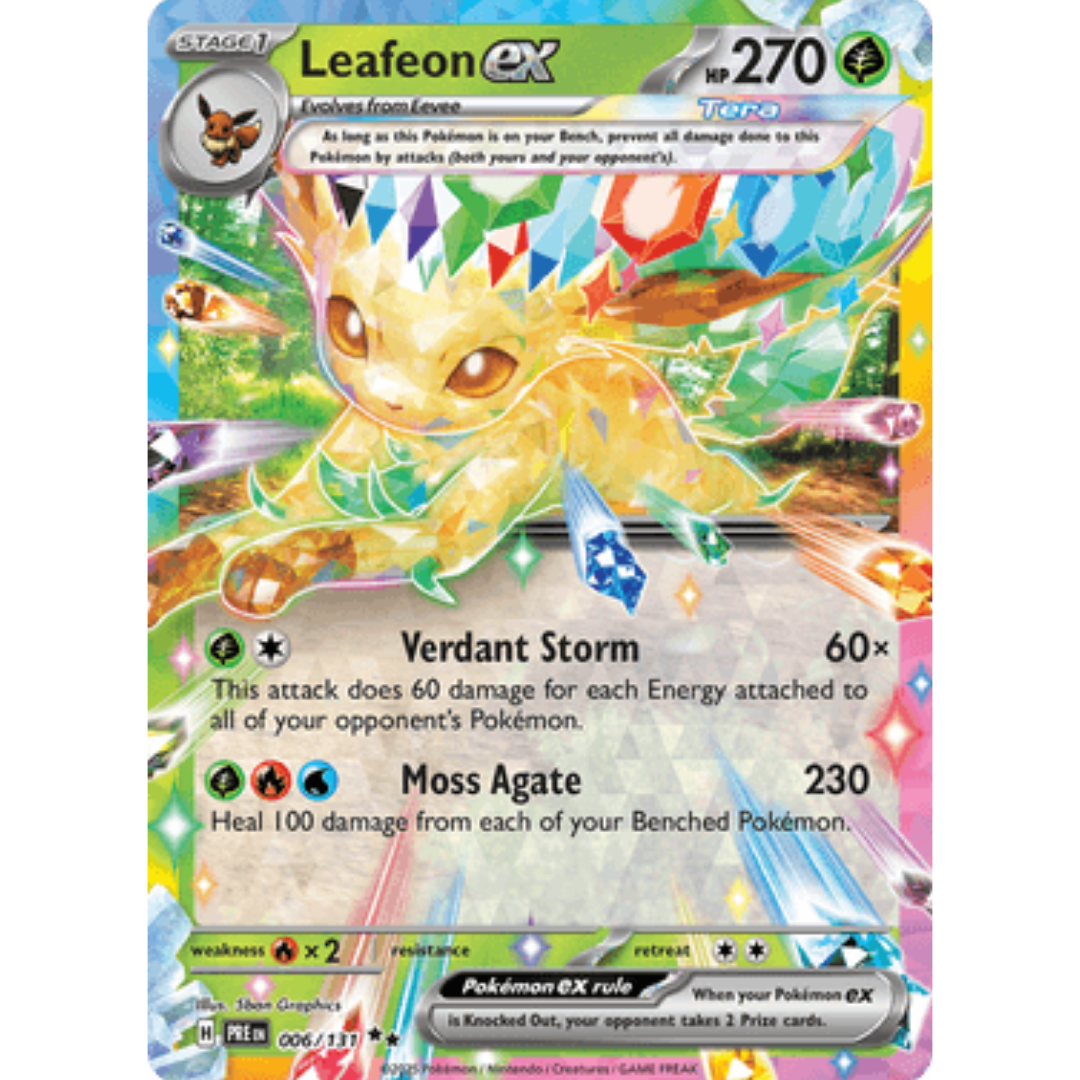 Leafeon ex 006/131  - Holofoil SV Prismatic Evolutions - Double Rare