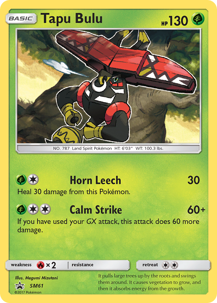 Tapu Bulu - SM61  - Holofoil SM Promos - Promo