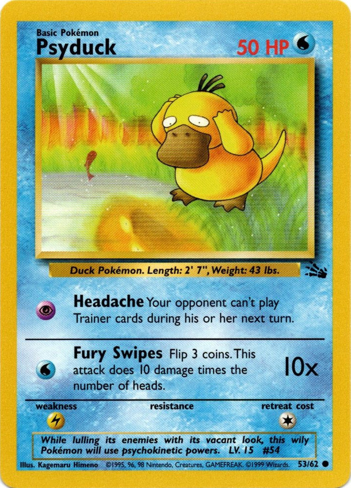 Psyduck 053  - Unlimited Fossil - Common