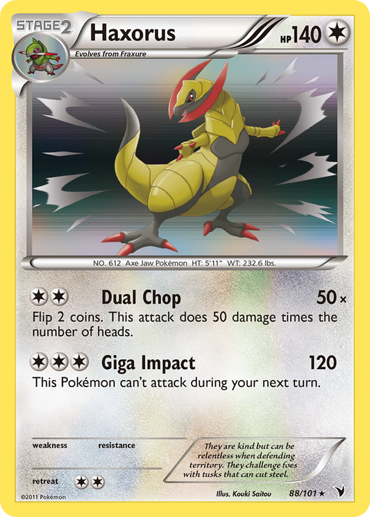 Haxorus  - Holofoil Noble Victories - Holo Rare