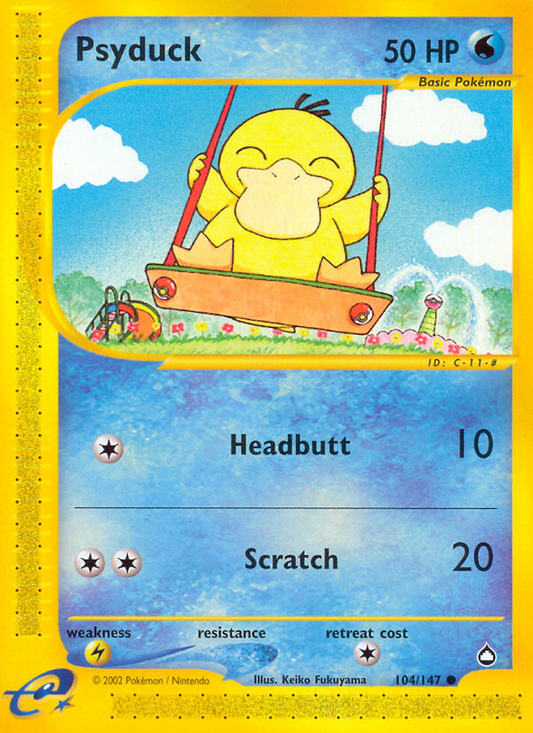 Psyduck 104  Aquapolis - Common