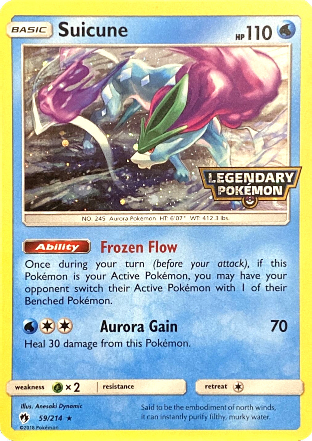 Suicune 059/214  - Holofoil Miscellaneous Cards & Products - Promo