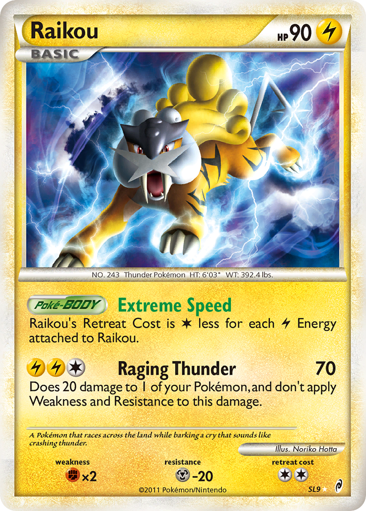 Raikou (Shiny)  - Holofoil Call of Legends - Shiny Holo Rare
