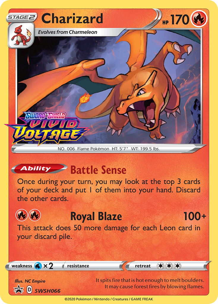 Charizard SWSH066  - Holofoil SWSH Sword & Shield Promo Cards - Promo